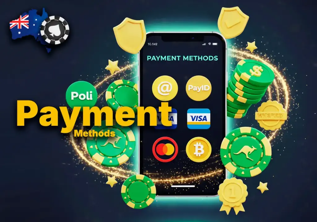 Fast payout and secure payment methods – POLi, PayID, PayPal, crypto